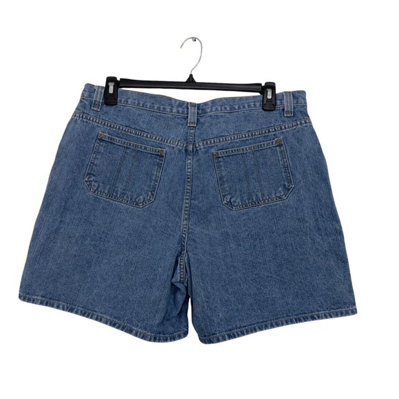 Faded Glory Womens Classic Utility Denim Shorts Size 18 Light Blue 6.5 Inseam - Picture 2 of 11